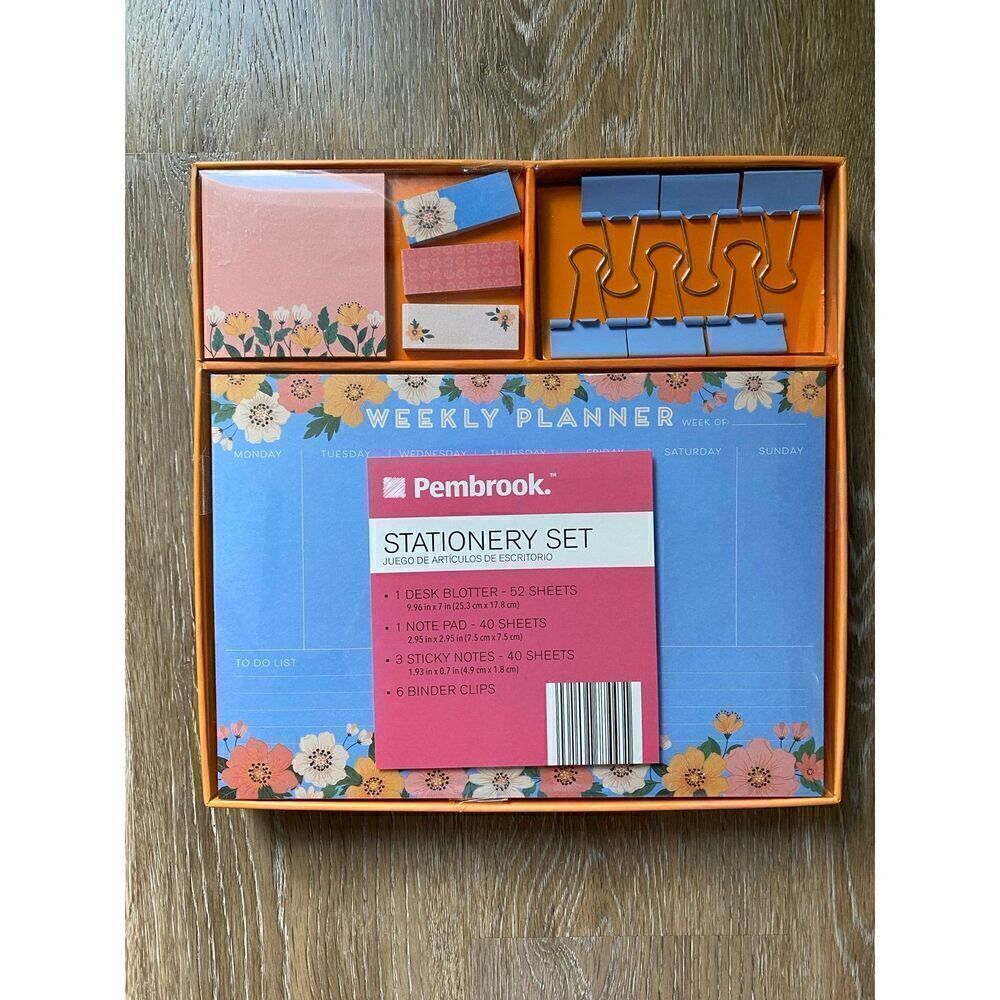 Pembrook Weekly PostIt Stationary Set